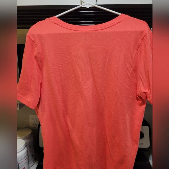 Terra & Sky Salmon V-Neck Tee 0X 14W - Picture 4 of 11